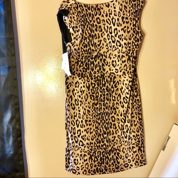 NWT! Studio One cheetah print dress - Picture 6 of 6